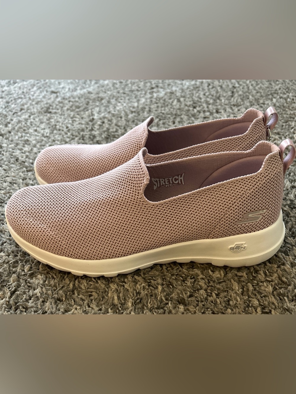 Skechers Breathable Knit Slip-On Mules in Blush NWT - Picture 2 of 7